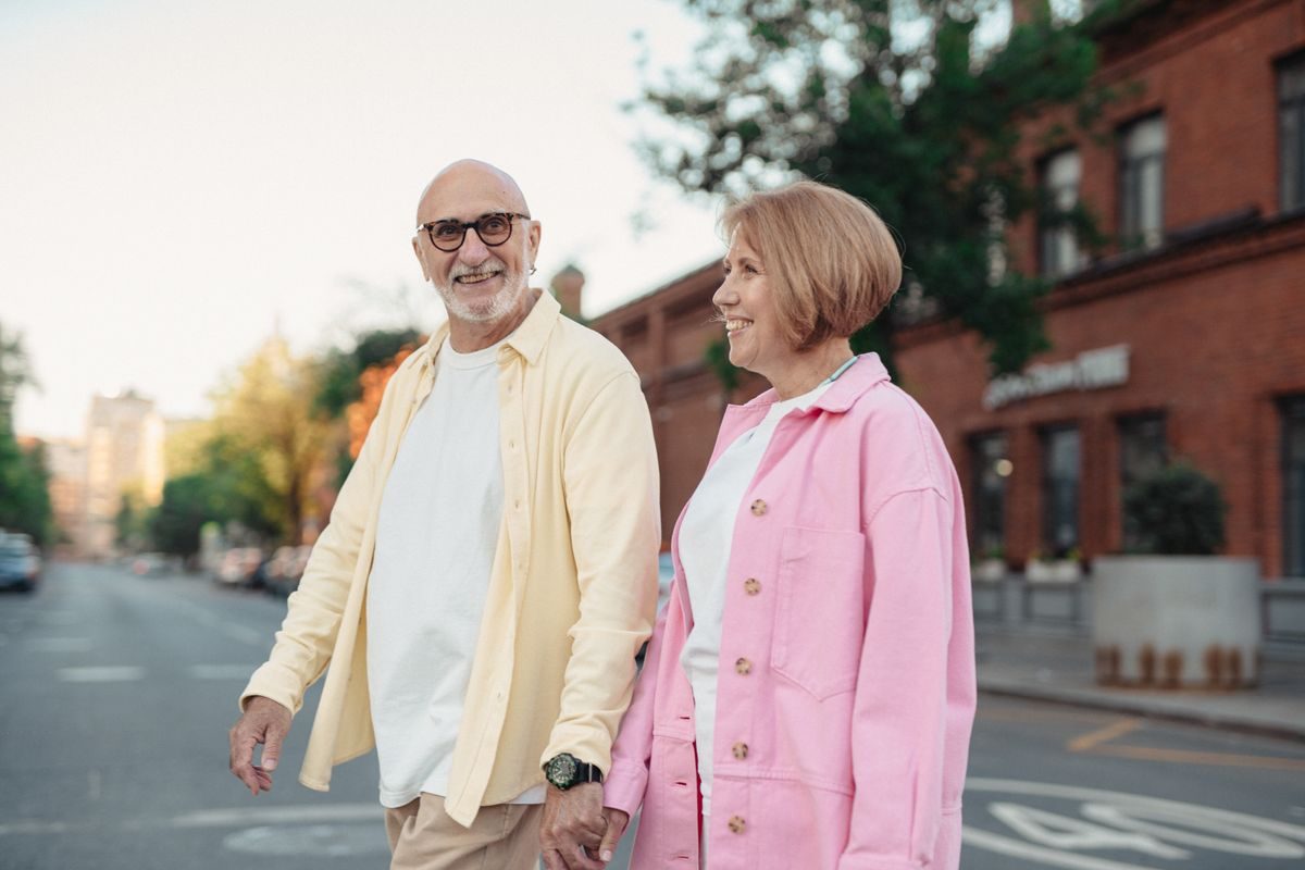 Illustration - stock photo, not a customer: a happy couple