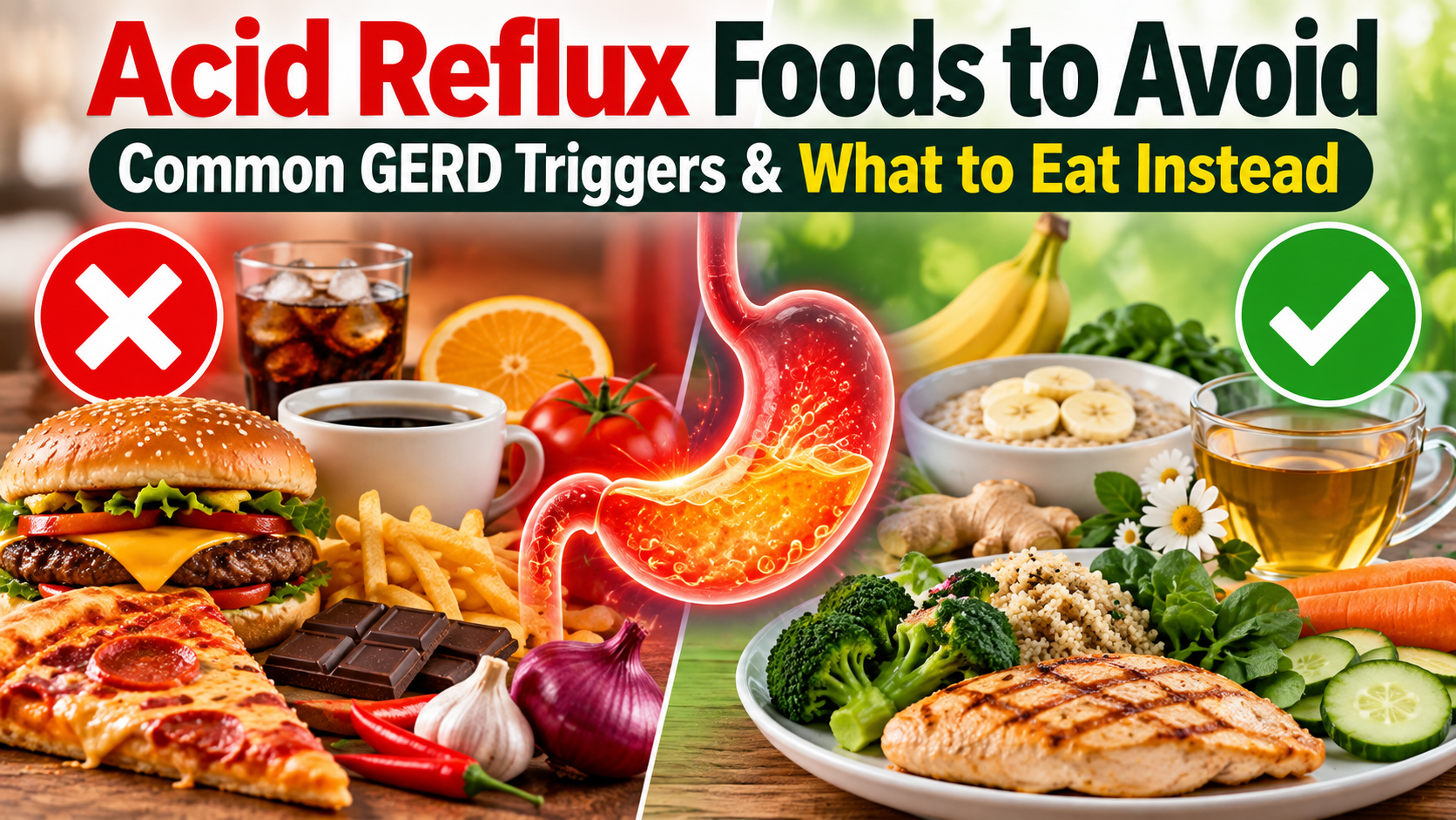 Acid reflux foods to avoid and common GERD trigger foods